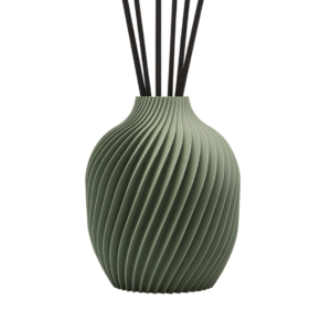 Confezione Regalo diffusore a bastoncino vaso K verde salvia + ricarica Caldi Agrumi