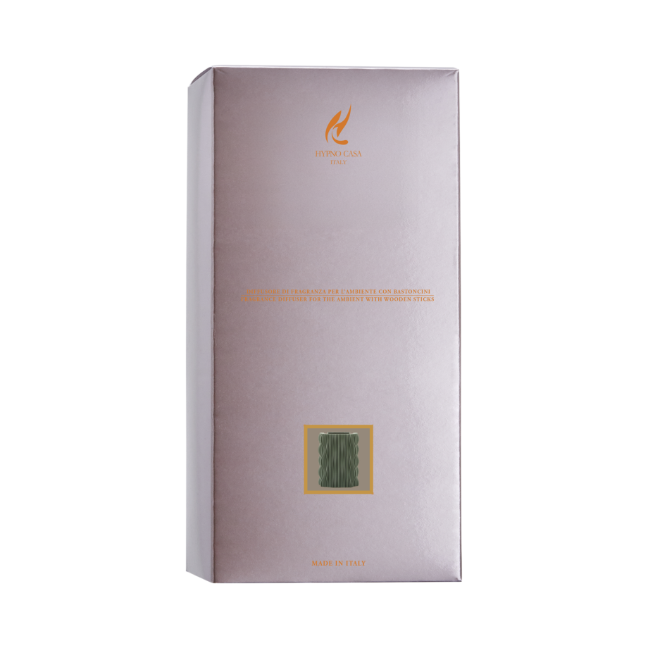 Confezione Regalo diffusore a bastoncino porta ricarica da 200 ml colore verde salvia - immagine 2