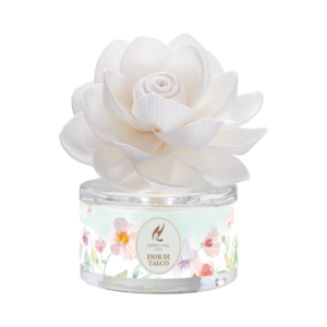 Diffusore con fiore 30 ml senza alcol Fior di Talco
